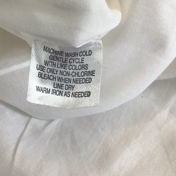 Pleated white cotton drop waist lined embroidered hem Sunny Leigh midi skirt Sz8 - Picture 6 of 6